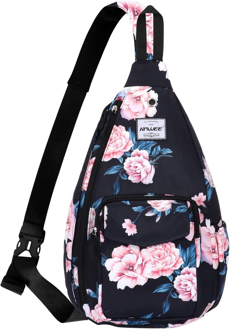 HAWEE Backpack Sling for Women Anti-Water Crossbody Bag Inclined Adjustable Pack | Casual, Adjustable Strap, Water Repellent, for Travel/Sport - Image 1